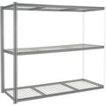 Global Industrial High Capacity Add-On Rack 96x36x843 Levels Wire Deck 800 Lb Per Level GRY 581032GY